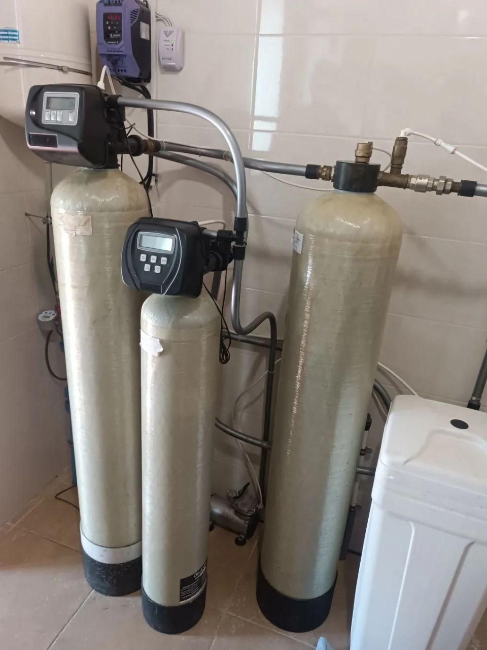 Установленная система очистки воды